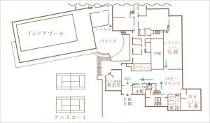館内1階見取り図