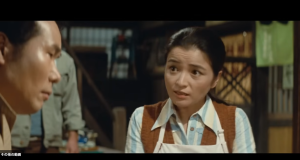 映画『男はつらいよ 寅次郎と殿様』（第19作）の倍賞千恵子と渥美清